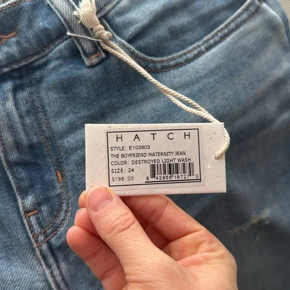 Hatch Boyfriend Jeans Size 24 NWT